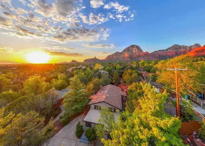 Ferienhaus Red Rock Retreat With Hot Tub And Views Sedona